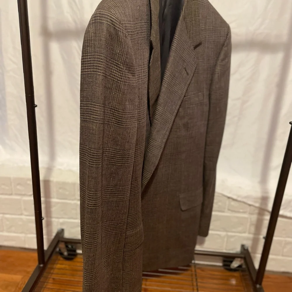 Classic Plaid Men's Blazer - Picture 4 of 6